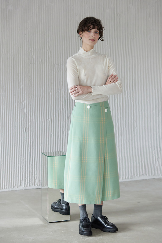 Spódnica w kratkę Vintage