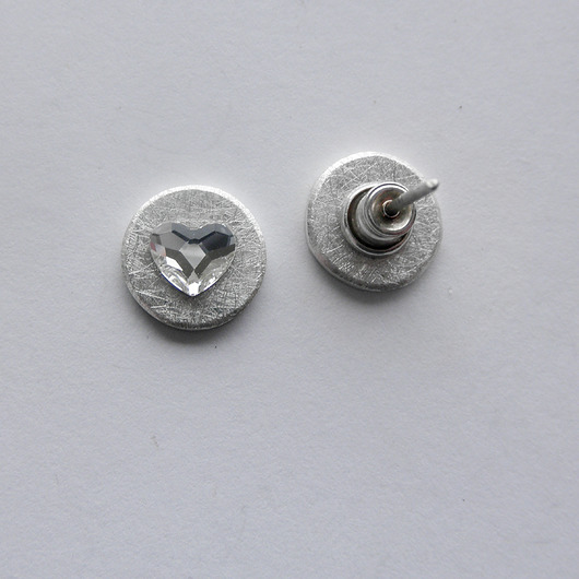 Kolczyki Swarovski SERDUSZKO