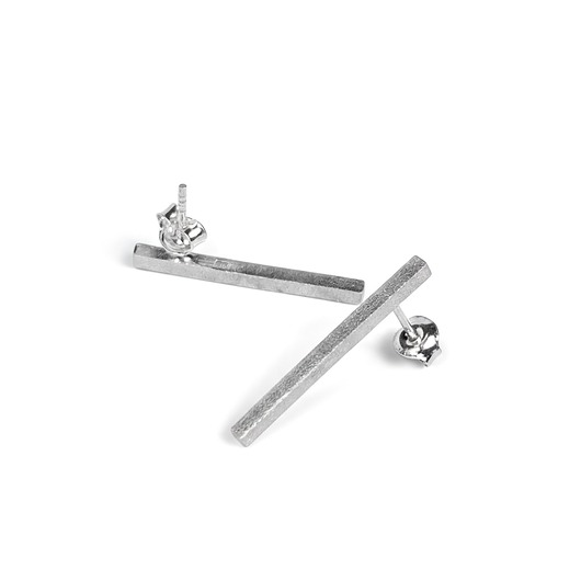 Kolczyki sztyfty mini patyczki srebrne