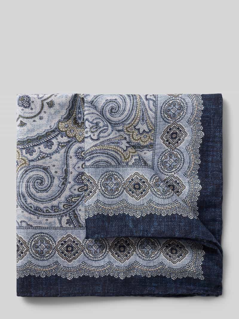 poszetka z dodatkiem jedwabiu model 'Paisley'