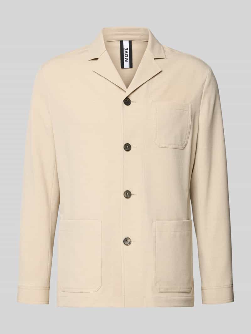 Kurtka koszulowa o kroju relaxed fit z dodatkiem wiskozy model 'Bill'