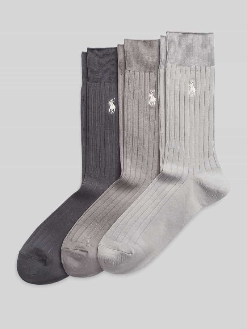 skarpety w zestawie 3 szt. z wyhaftowanym logo