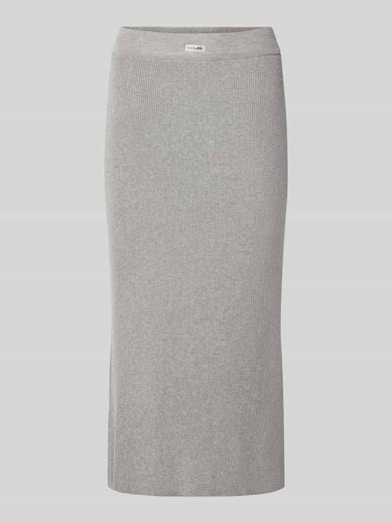 Spódnica dzianinowa z naszywką z logo i elastycznym pasem