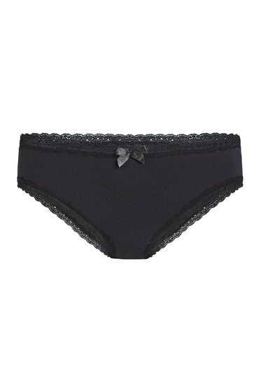 Hunkemöller Brazyliany bawełniane Georgia Czarny