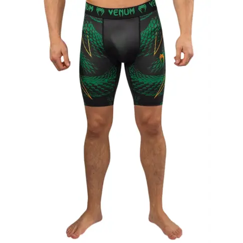 Venum Vale Tudo Shorts Spodenki Kompresyjne Matupa Black/Green/Gold