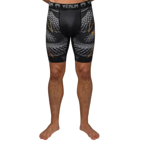 Venum Vale Tudo Shorts Spodenki Kompresyjne Matupa Black/Grey/Gold