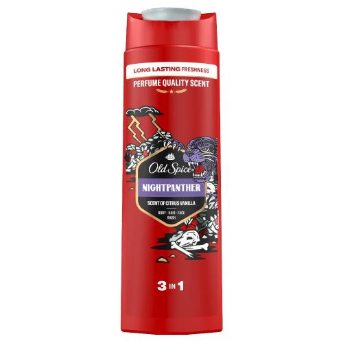 Old Spice Night Panther Żel pod prysznic i szampon do włosów, 400 ml