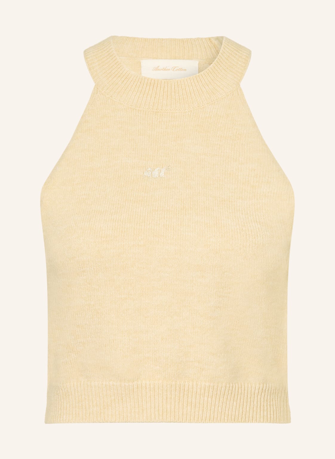 Another Cotton Lab Dzianinowy Top weiss