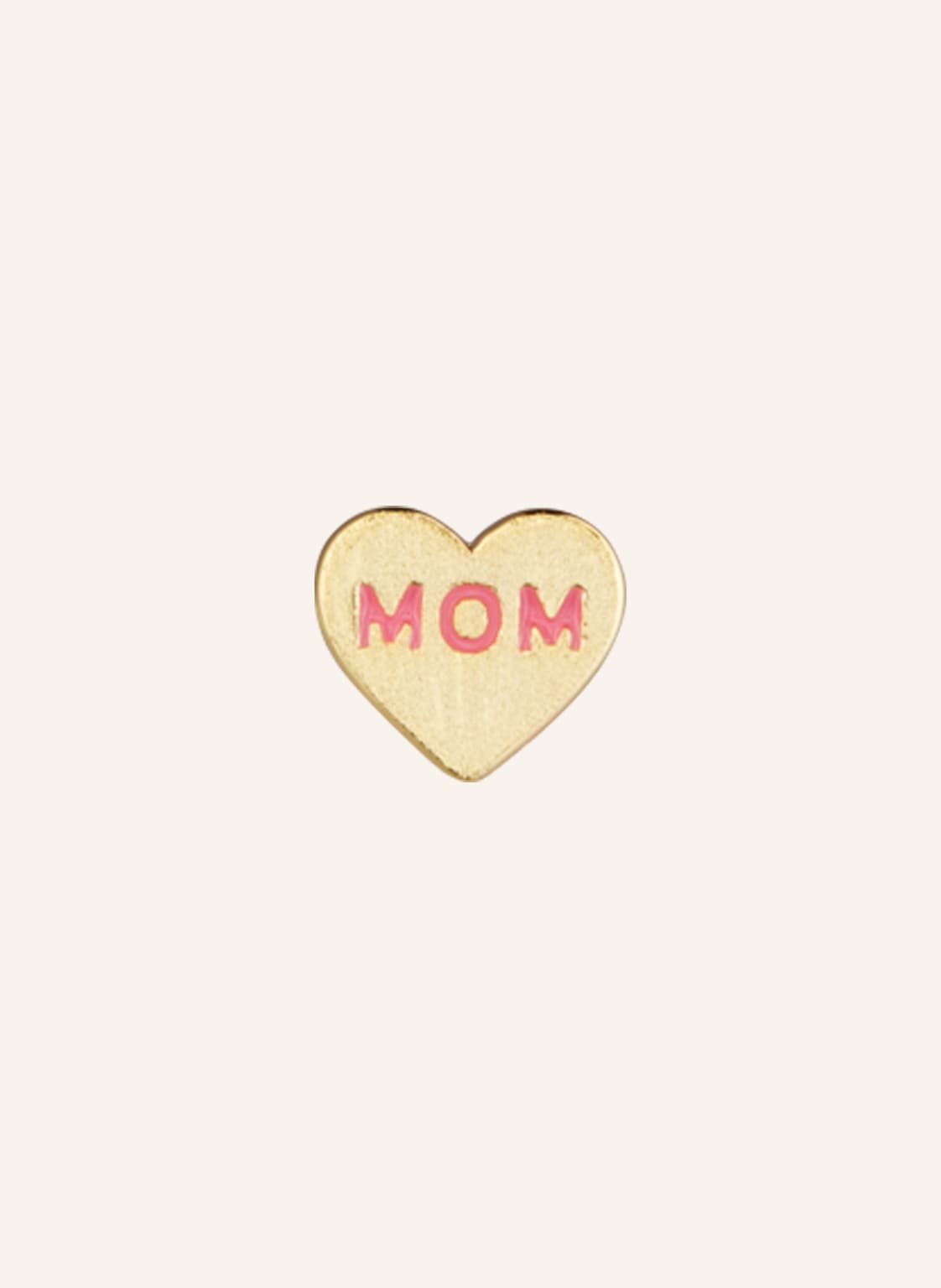 Lulu Copenhagen Kolczyk Na Sztyft Heart Mom gold