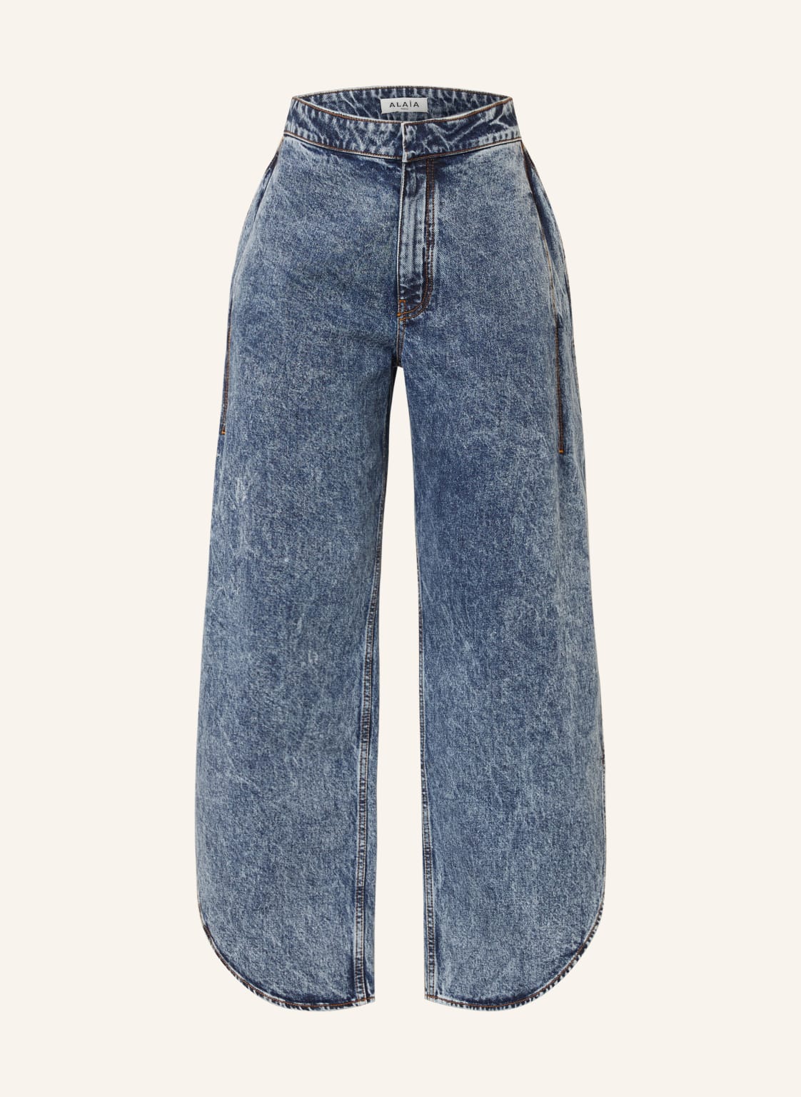 Alaïa Dżinsy Z Szerokimi Nogawkami blau