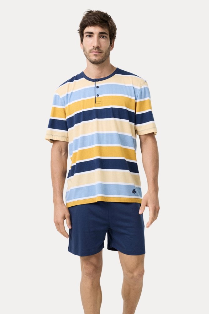 Piżama męska MATTEO XL Żółty