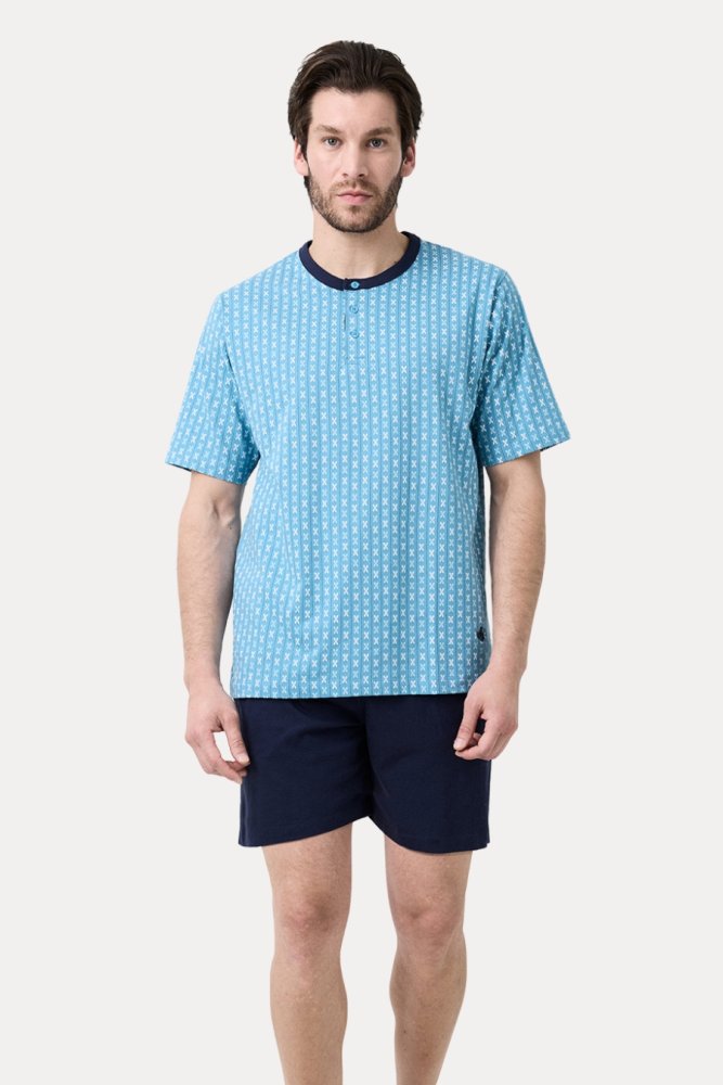 Piżama męska ENRIQUE S Niebieski