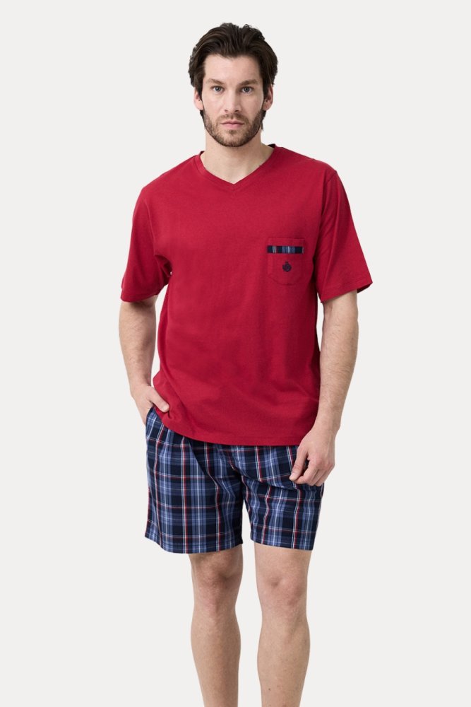 Piżama męska ALBERTO M Czerwony