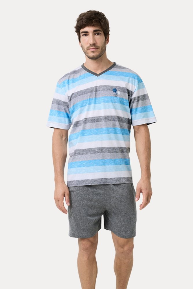 Piżama męska PAOLO L Jasnoniebieski