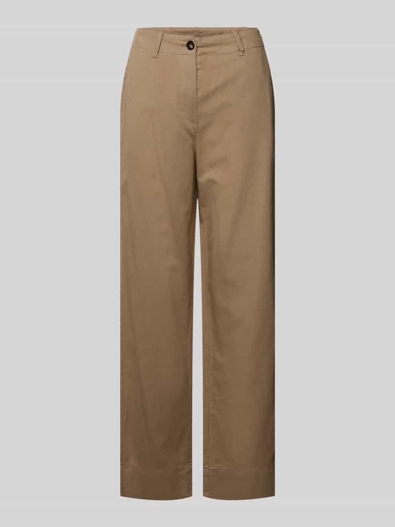 Chinosy o kroju tapered z mieszanki bawełny, lyocellu i lnu