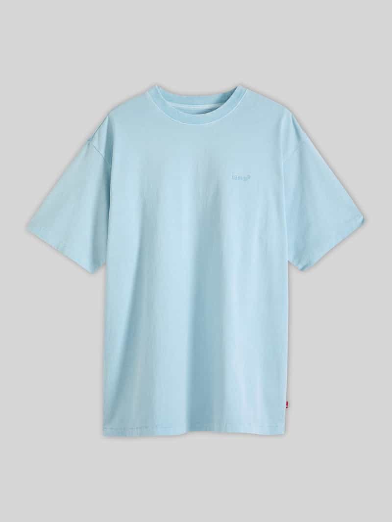 T-shirt w kroju regular fit z haftowanym logo