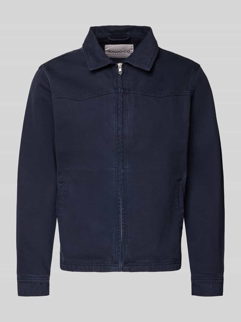 kurtka jeansowa z zamkiem błyskawicznym model 'REILLY'