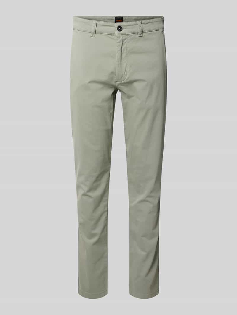 Chinos o kroju slim fit z mieszanki bawełny