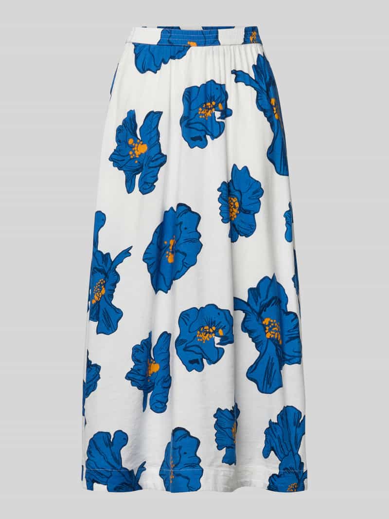 Spódnica midi z czystego lnu