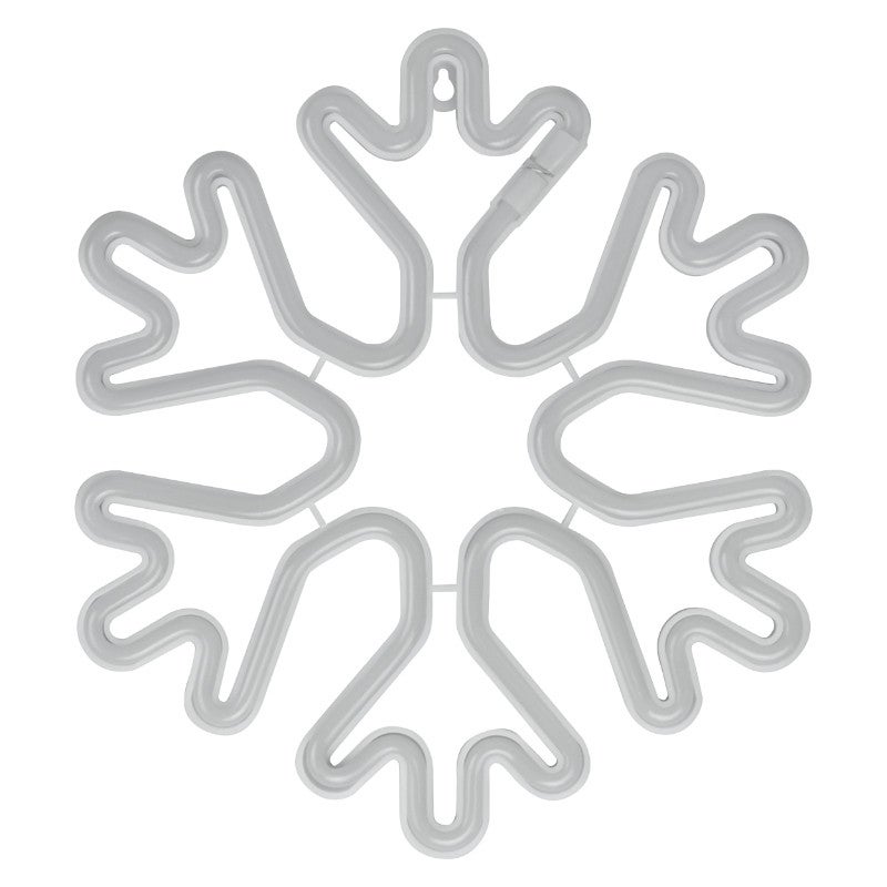 Kinkiet neonowy LED śnieżynka Neon biały 1W kolorowa lm tworzywo sztuczne wym:30x26,5x2cm IP20 DPM