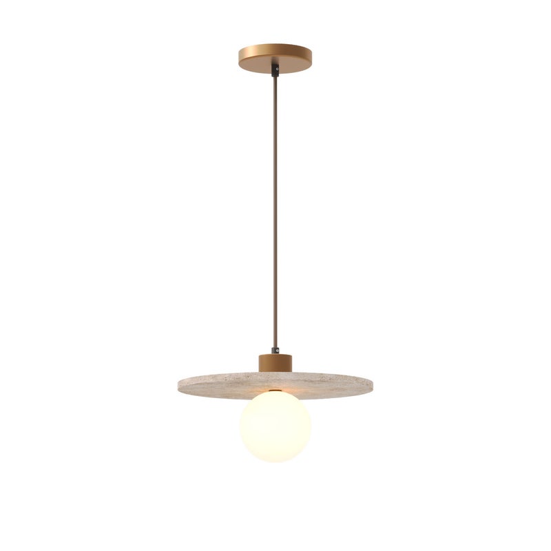 Lampa sufitowa kamień naturalny LANDO złoto-biała 1xG9x8W kamień wym:150x25x25cm IP20 Maxlight