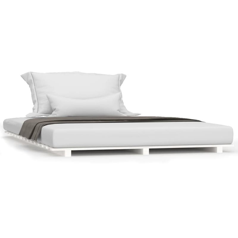 Łóżko Drewniane Rama Łóżka Sofa Biała Do Sypialni Pokoju 135x190 cm