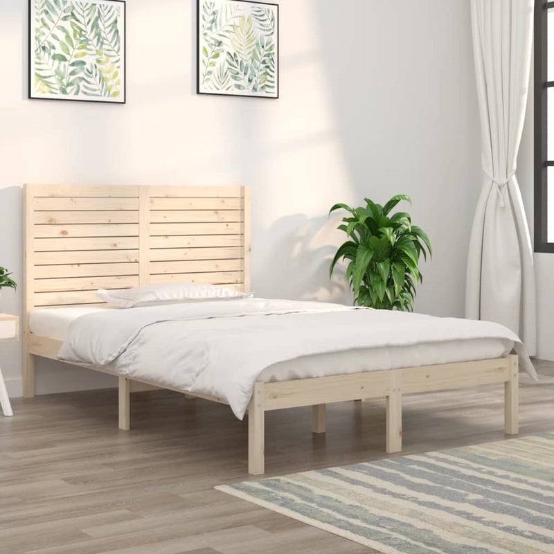 Łóżko Drewniane Rama Łóżka Sofa Brązowe Do Sypialni Pokoju 120x190 cm