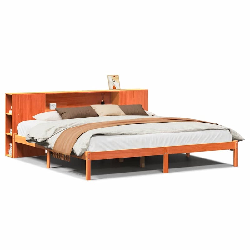 Łóżko Drewniane Rama Łóżka Sofa Brązowe Do Sypialni Pokoju 200x200cm