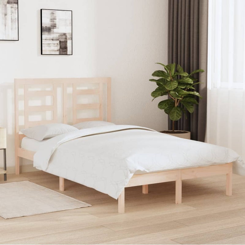 Łóżko Drewniane Rama Łóżka Sofa Brązowe Do Sypialni Pokoju 120x190 cm