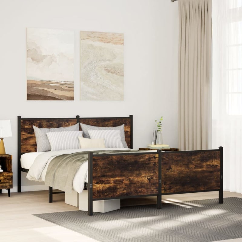 Łóżko Metalowe Czarne Rama łóżka Ze Stelażem Łóżko Do Sypialni Pokoju 160x200 cm