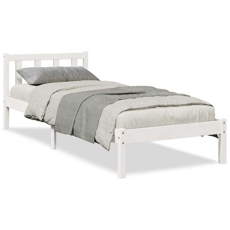 Łóżko Drewniane Rama Łóżka Sofa Brązowe Do Sypialni Pokoju 80x220 cm