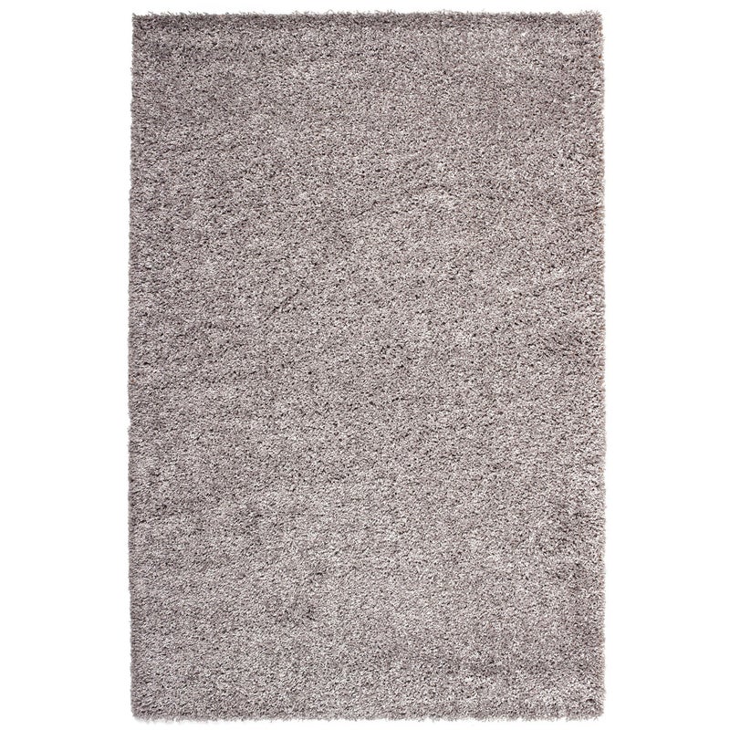 Dywan polipropylenowy z długim włosiem Norge gładki srebrny 160x230cm