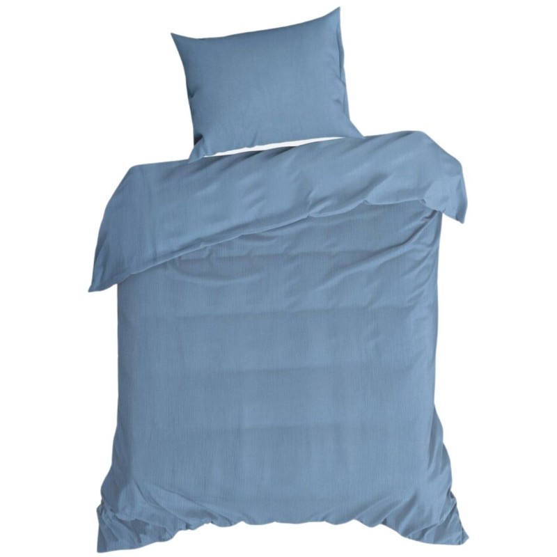 Komplet pościeli muślinowej MUSLIN niebieski 140x200 cm