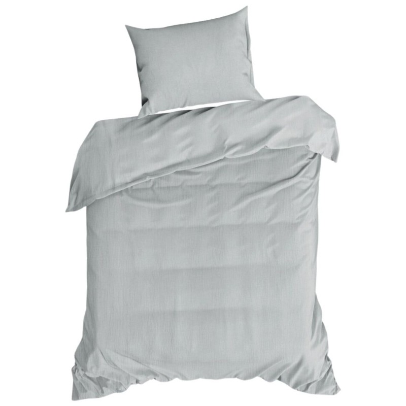 Komplet pościeli muślinowej MUSLIN srebrny 140x200 cm
