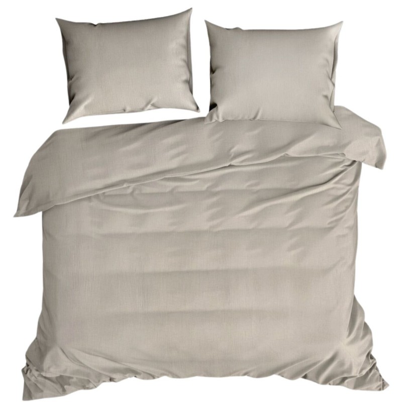 Komplet pościeli muślinowej MUSLIN ciemny beż 220x200 cm