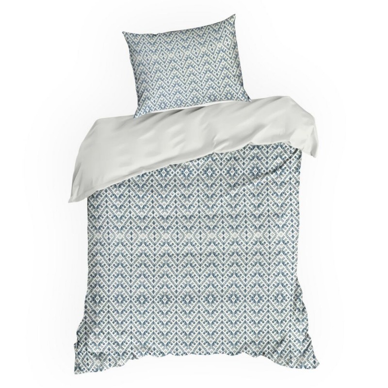 Pościel SPRING/98 aztecki ikat granat 140x200 cm satyna