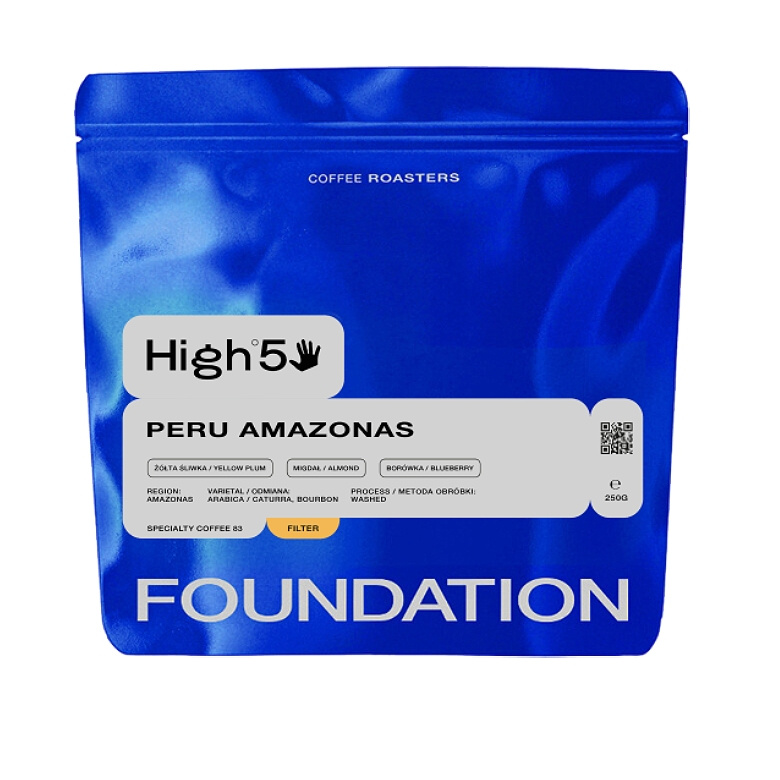 Kawa ziarnista Foundation Coffee Roasters High5 Peru Amazonas Filtr 250g