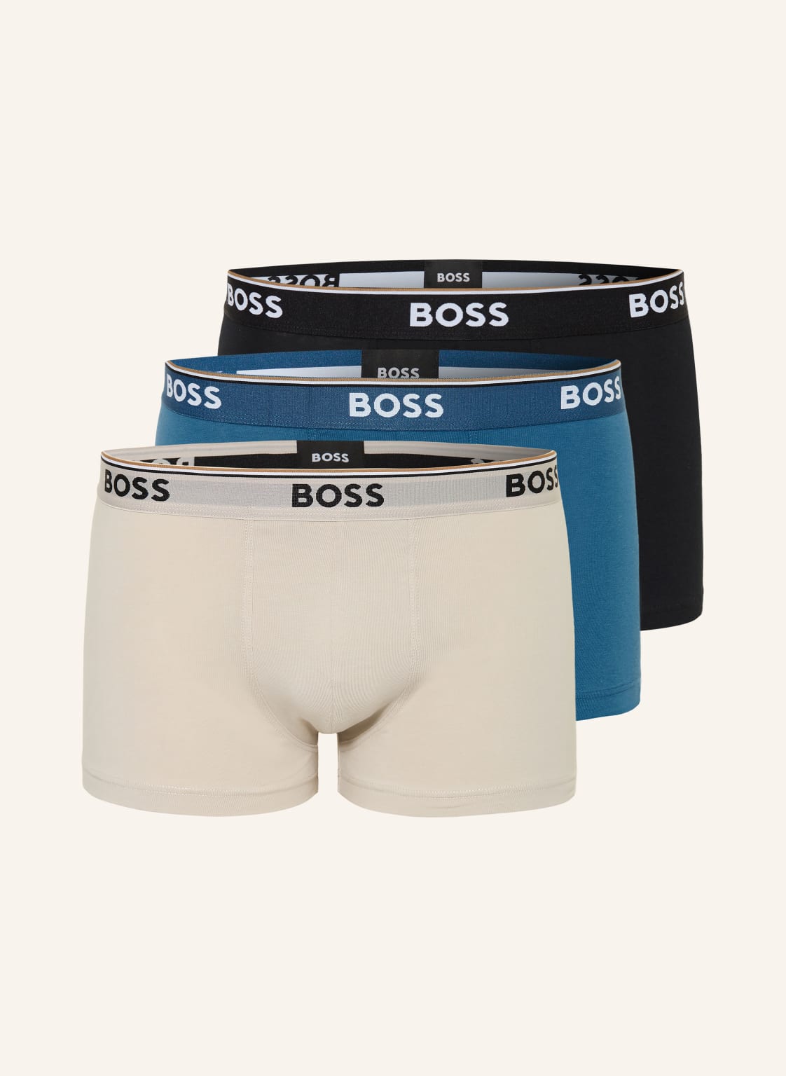 Boss 3-Pak Bokserek Power blau