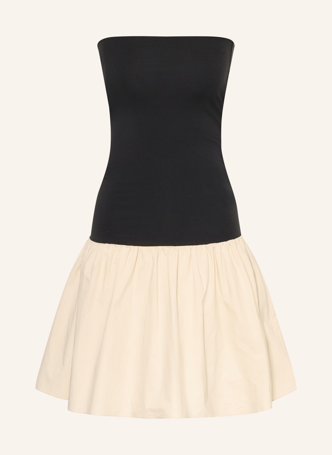 By Malene Birger Sukienka Z Odkrytymi Ramionami Marcia Z Dżerseju beige