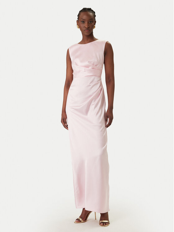 Rinascimento Sukienka wieczorowa CFC0127559003 Różowy Slim Fit