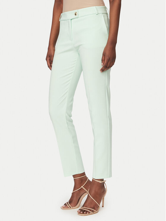 Rinascimento Spodnie materiałowe CFC0128638003 Zielony Slim Fit