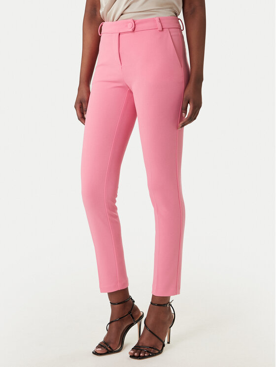 Rinascimento Spodnie materiałowe CFC0127865003 Różowy Slim Fit