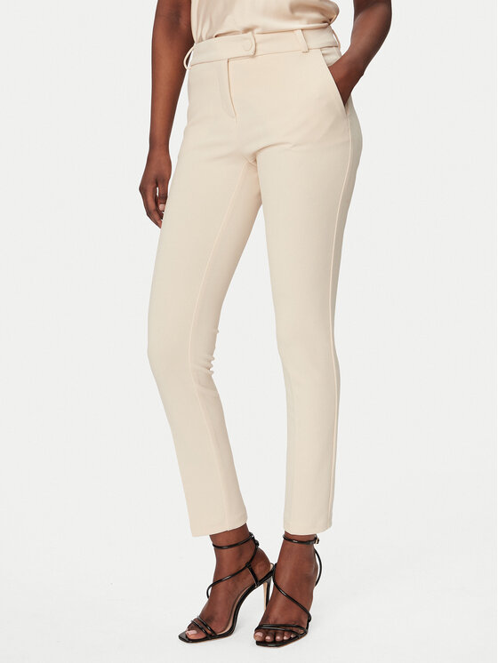 Rinascimento Spodnie materiałowe CFC0127865003 Beżowy Slim Fit