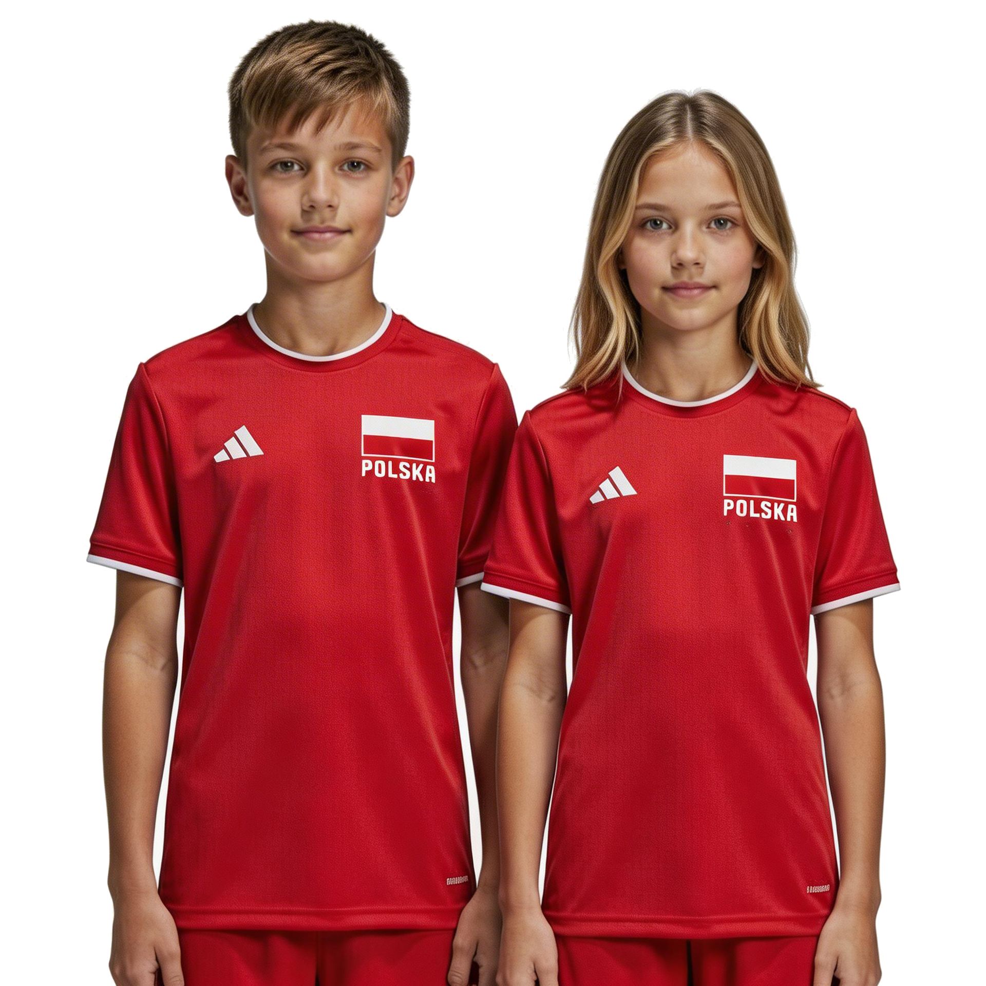 ADIDAS POLSKA Koszulka Kibica siatkarska dziecięca TWÓJ NAPIS