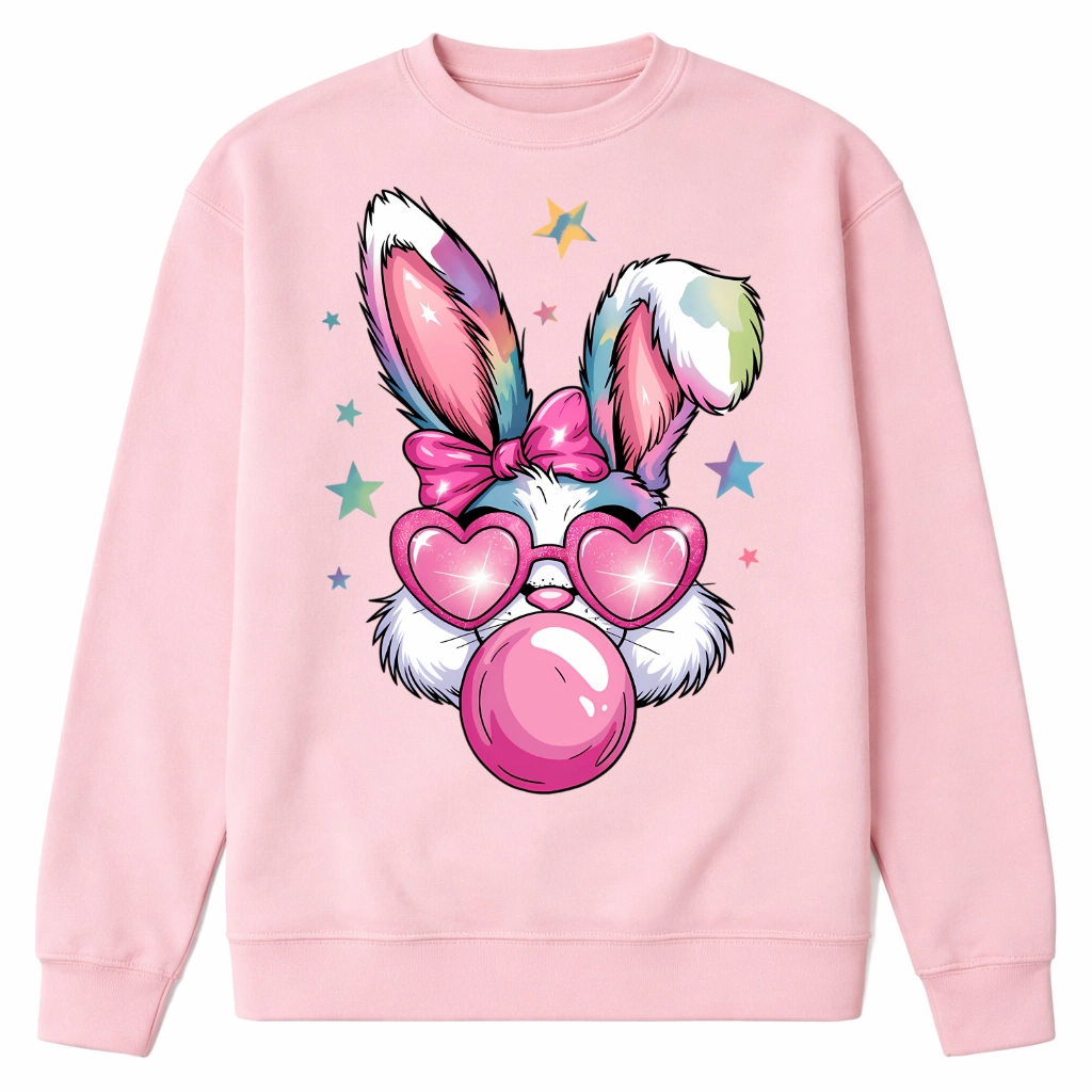 Różowa damska bluza na WIELKANOC z zajączkiem