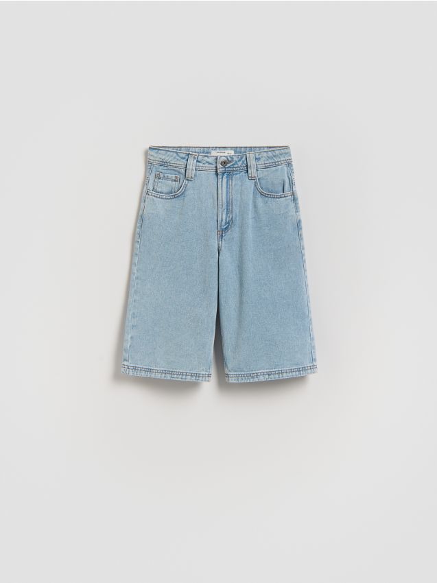 Reserved - Jeansowe szorty - niebieski
