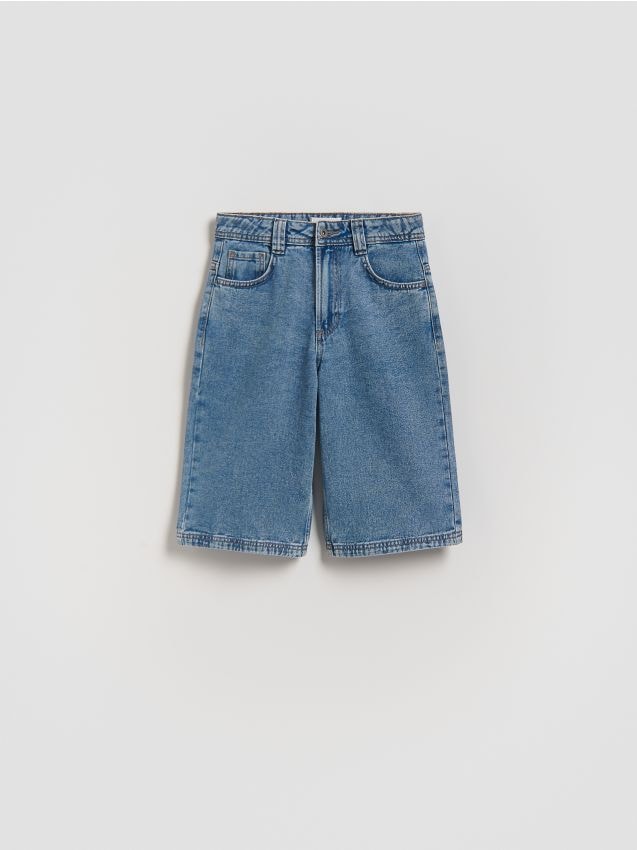 Reserved - Jeansowe szorty - niebieski