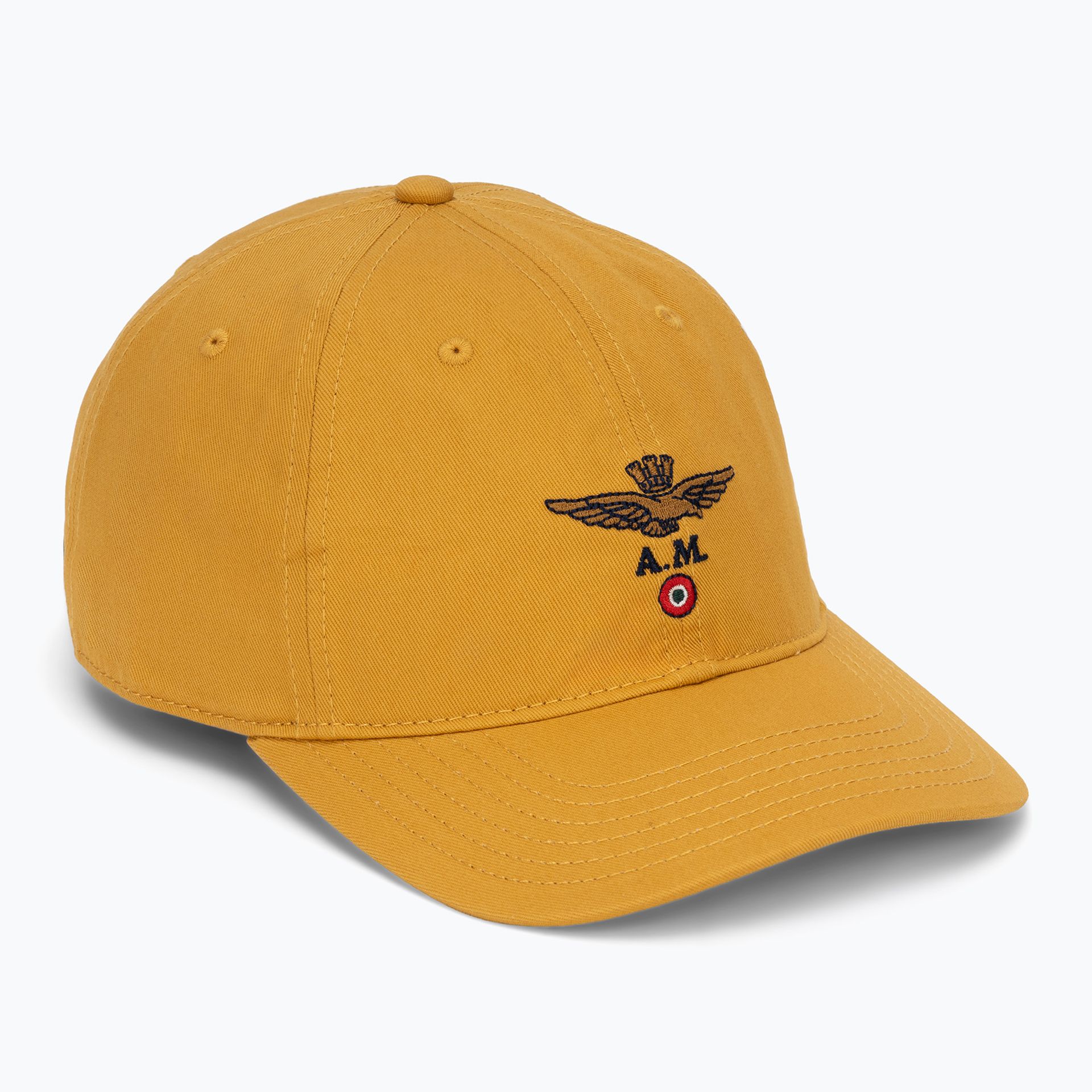 Czapka z daszkiem męska Aeronautica Militare HA1104UCT02 mustard yellow WYSYŁKA W 24H 30 DNI NA ZWROT