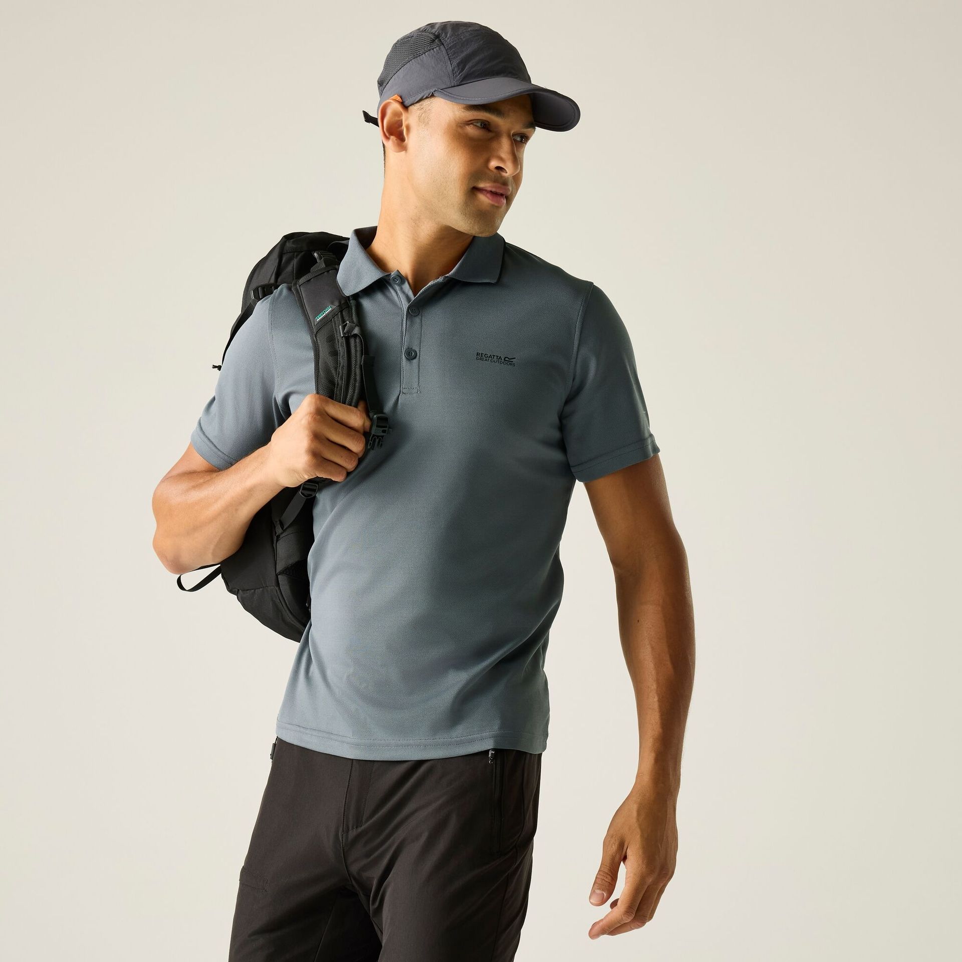 Regatta Koszulka męska polo Maverik V Szary, Rozmiar: L