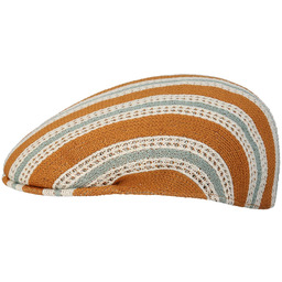 Kaszkiet Resort Stripe 504 by Kangol, jasnobrązowy, L (58-59 cm)
